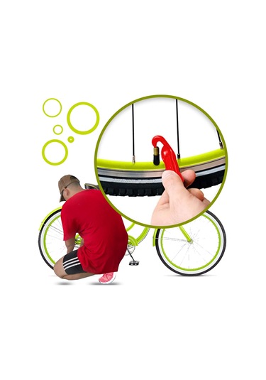 Bisiklet Lastik Demiri, Jant Kancaları Demiri Yerinde Tutar, Konfor İçin Ergonomik Şekil, Set