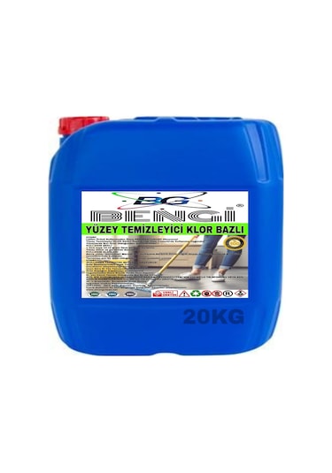 Yüzey Temizleyici Klor Bazlı 20 Kg Tekli