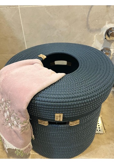 Zengin Design Home Çamaşır Sepeti Zdh-987 Koyu Mavi