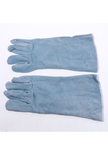 Homyl Dana Derisi Kaynak Eldiveni Koruyucu Eldiven Kaynakçı 30cm-gri