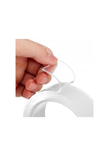 3metre Çift Taraflı Şeffaf Silikon Bant Yapıştırıcı İz Bırakmaz N11.148