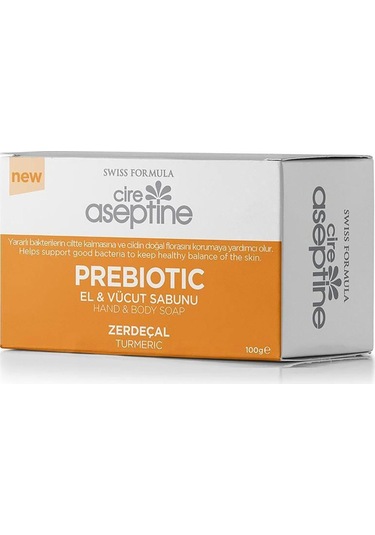 Cire Aseptine Prebiotic Zerdeçal El ve Vücut Sabunu 100 G