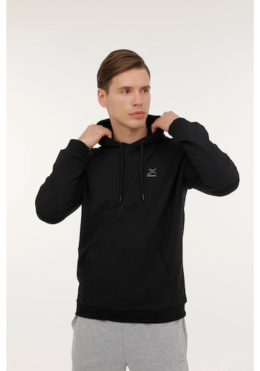 M-sn88 Bsc Hoodıe 3pr Siyah Erkek Kapsonlu Sweatshirt Siyah