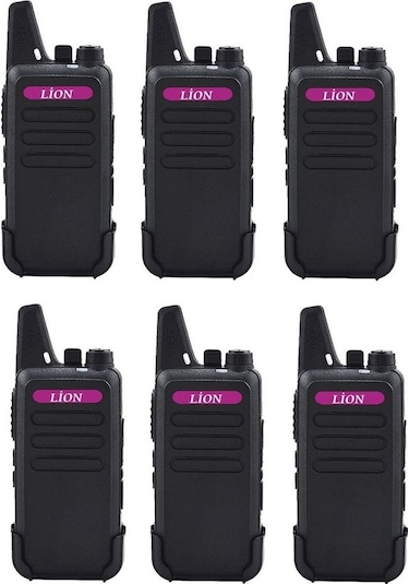 Lion Pmr 446 Türkçe Konuşan Altılı El Telsizi 6'lı