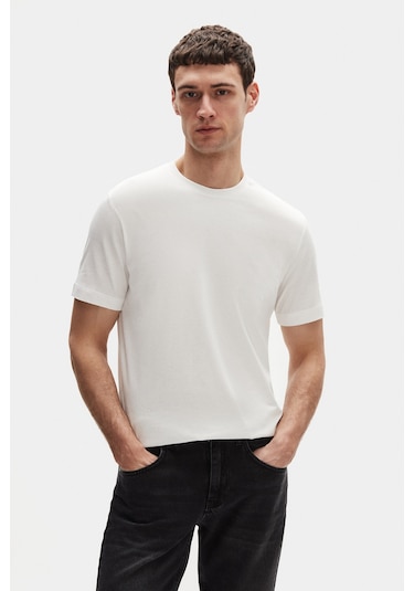 D's Damat Ds Damat Relaxed Fit Beyaz %100 Pamuk T-shirt 6hc14ort02005 Beyaz