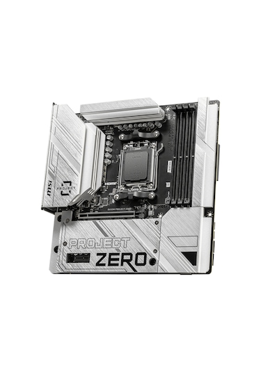 MSI B650M Project Zero AMD B650 7600 MHz (OC) DDR5 Soket AM5 mATX Anakart