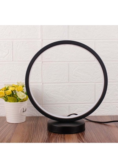 Geeksen Küçük Yuvarlak Mutfak Odası Gece Lambası Siyah 3 Renkli Aydınlatma Seviyeleri Ayarlanabilir Ev Aletleri Siyah