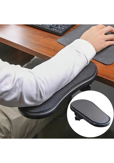 Elmpaly Black Ergonomik Masa Kol Destegi Ayarlanabilir Kaymaz Taban Oyun Ofis Ev Icin Agir Hizmet Uzanti Agirlik Kolu Bilek Ve Kol Yorgunlugunu Azaltir Klavye Fare Bilgisayar Uyumlu Uzun Calisma Ve Oyun Kullanim Icin