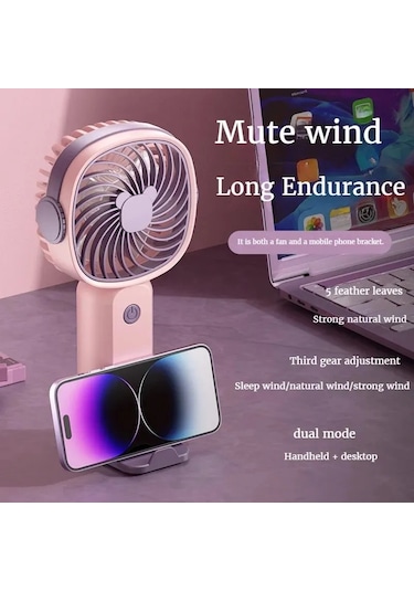 Ambition Mini Usb El Fanı Çok Fonksiyonlu Masaüstü Standı