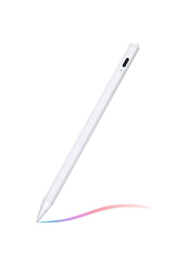 Xindoker Pencil Uyumlu Hassas Dokunmatik Kalem - Eğim Basınç Duyarlı Beyaz Stylus