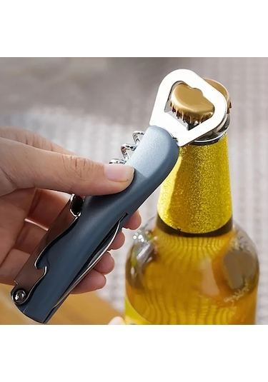 Primepickings Yeşil Paslanmaz Çelik Multifonksiyonel Portatif Şişe Açacağı Restoran Bar Yeşil