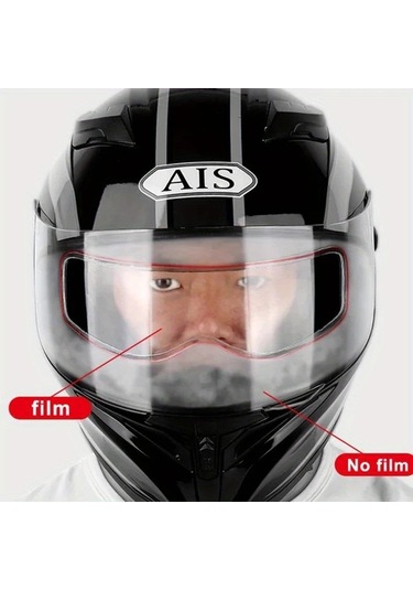 Chuangyinshop Mix 4pcs Motorcycle Kask İçin Anti Fog Ve Yağmurluk Film Net Nano Kaplama Görüş Koruma Dayanıklı