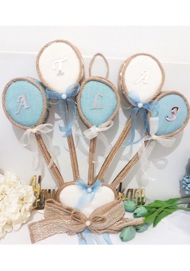 Led Işıklı Bebek Odası Kapı Süsü 5 Balonlu Çok Renkli