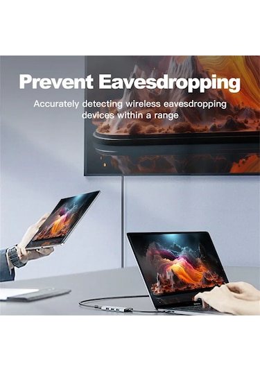 Gizli Kamera Dedektörü Anti-spy Araba Gps Takip Cihazı Dinleme Siyah