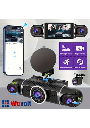 Mb-5900 Yeni Premium 4 Kameralı Full Hd 1080 P Geniş Açı Araç Kayıt Kamerası