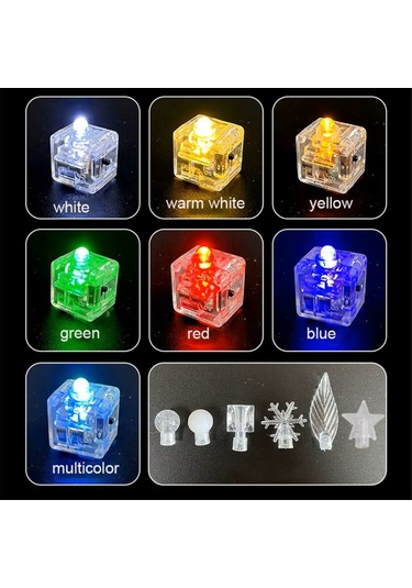 Ruicoo Akvaryum Işıklı Dekoratif Led Lamba - Renkli, Pil İle Çalışır, Hafif Ve Dayanıklı Plastik Malzeme