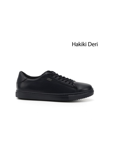 Gönderi R Lacivert Antik Bağcıklı Termo Taban Hakiki Deri Sneaker Lacivert