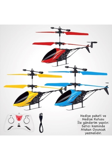 Uzaktan Kumandalı Helikopter Şarjlı El Sensörlü Drone Helikopter