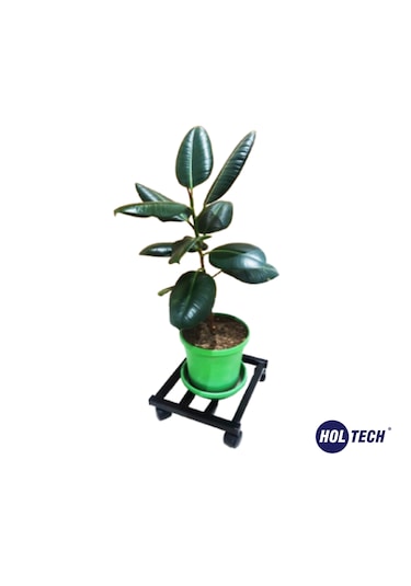 Metal Tasarım Tekerlekli Saksı Altlığı 30 Cm Taşınabilir