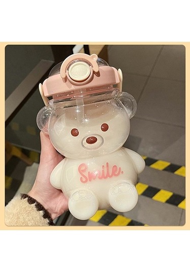 1000 - 1400 Ml. Sevimli Ayı Su Şişesi Qzcqhk MAvi