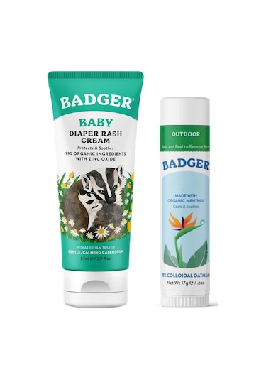 Badger Bebek Pişik Kremi + Outdoor Stick Set