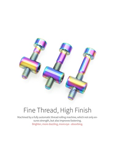 Sones Bisiklet Titanyum Alaşımlı Sele Borusu Kilitleme Vidaları, Renk: M6x30 Altın