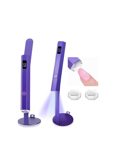 Xurunkeji Tırnaklar İçin Elde Taşınabilir Manyetik Uv Işığı: Hızlı Kürlenen Uv Tırnak Kurutucusu Tırnak Damgası Manyetik Stand Kablosuz Elde Taşınabilir Lcd
