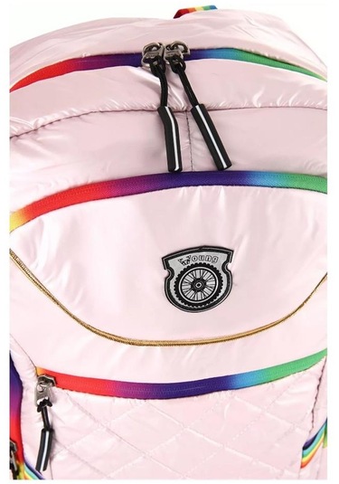 Young 51518 Okul Sırt Çantası Pembe Çok Renkli