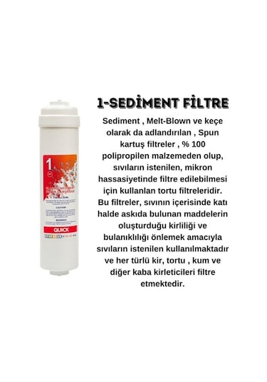 Sulook Aura Cebilon Silver Su Arıtma Cihazı Uyumlu 5li Filtre Set