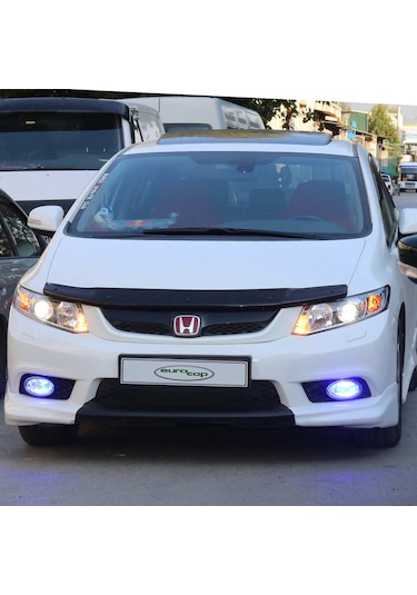 Eurocap Honda Civic 9 Ön Kaput Koruma Rüzgarlık 3Mm Abs 2012-1