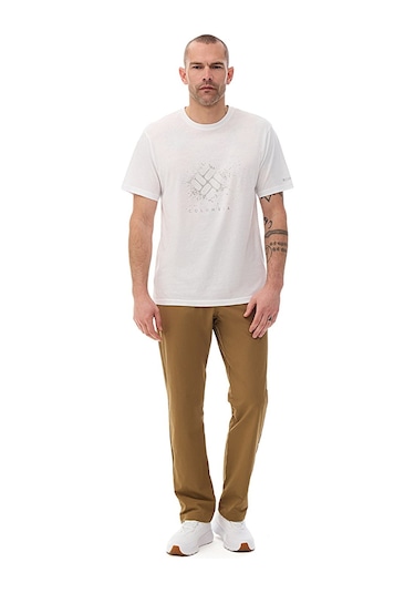 Columbia Cs0480 Csc M Splatter Gem Ss Tee Erkek T-shirt-33094 Beyaz
