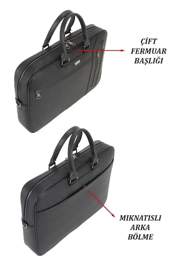 Case Club 17.3 İnç Omuz Askılı Unisex Laptop Evrak Çantası Taba
