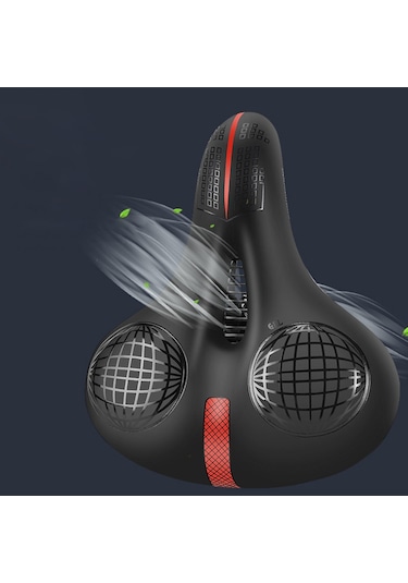 Suntek Bisiklet Sele Koltuk Yastıklı Bisiklet Eyer Dağ Yol Kırmızı - Siyah