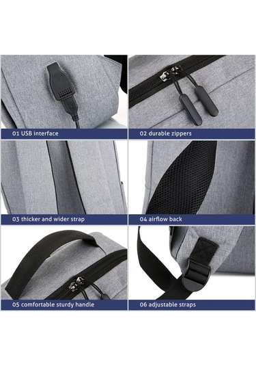 Cordial Büyük Kapasiteli Usb Şarjlı Seyahat Çantası - 15/17 İnç Laptop Taşıma Diğer