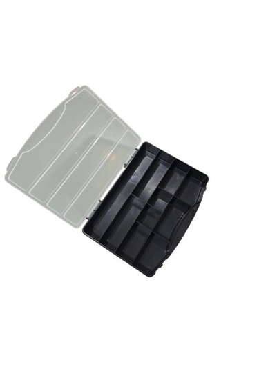 10 Bölmeli Kapaklı Kutu Siyah