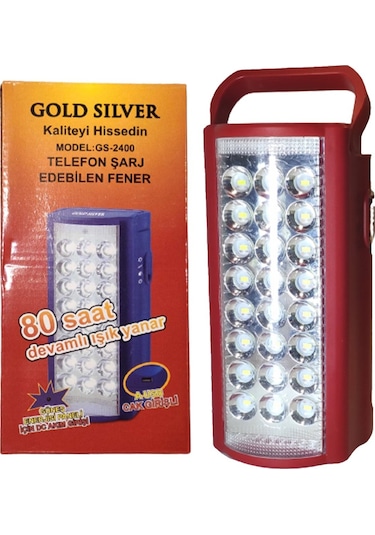 Enfago Gold Silver Gs-2400 Fener-telefon Şarj Siyah