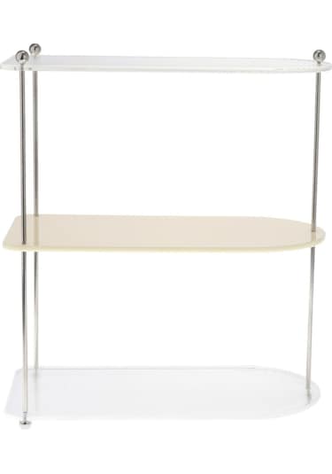 Suntek Katmanlı Vanity Organizatör Tepsi Baharat Rafı Yatak Mutfak Dresser 3 Katmanlı Beyaz