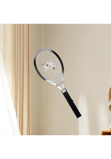 Suntek Raket El Aksesuarları Elektrikli Sineklik Beyaz - Gri