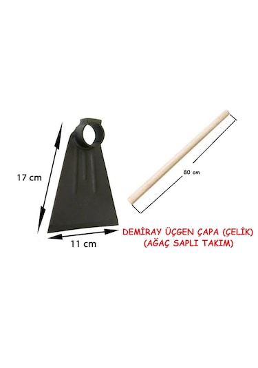 Demiray Üçgen Çapa Çelik Saplı