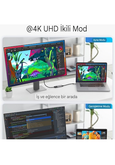 Lemorele 4k Hdmi To Type-c Dönüştürücü Adaptör Hdmi Dönüştürücü