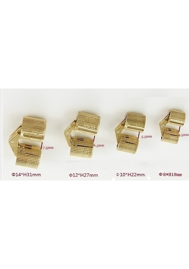 Gürçay Silindir Masa Menteşesi Pirinç 14Mm