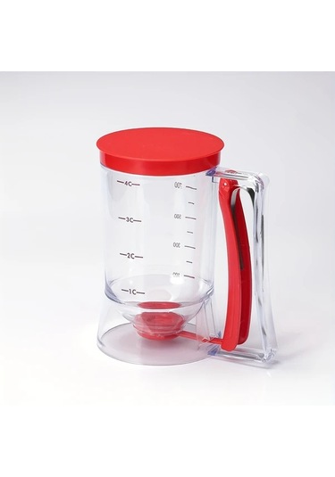 Fochsia Kırmızı Sku Ölçekli Yapışmaz Hamur Dağıtıcı - Kek, Waffle Ve Krepler İçin