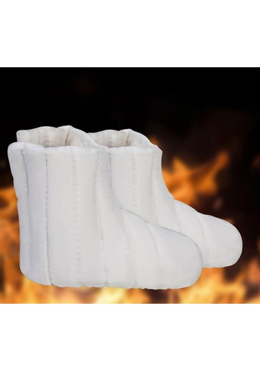 Suntek 2x Kış Sıcak Tutan Çoraplar Madenci Çorap Yumuşak Beyaz