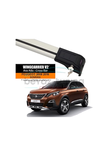 Peugeot 3008 Port Bagaj Çıtası Tavan Ara Barı Ara Atkı