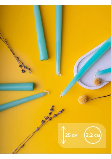 Svetıt' Şamdan İçin Uzun Dekoratif Masa Mumları 211469753 Naneli