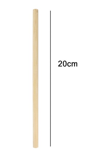 Sones 10 Adet Juice Coffee Pearl Süt Çay Doğal Parçalanabilir Bambu Pipet, Stil: 20cm Düz