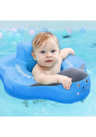 Mambobaby Bel Destekli Yüzme Simidi - Mavi