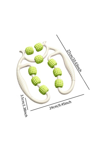 Suntek Bacak Masaj Silindiri 360 Derece Aleti Antrenman Kapalı Yeşil