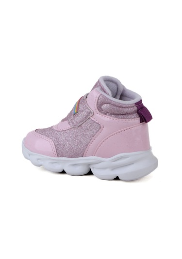 Vojo Rainbow Rahat Taban Cırtlı Işıklı Kız Çocuk Botu 267800000856 07 Pembe