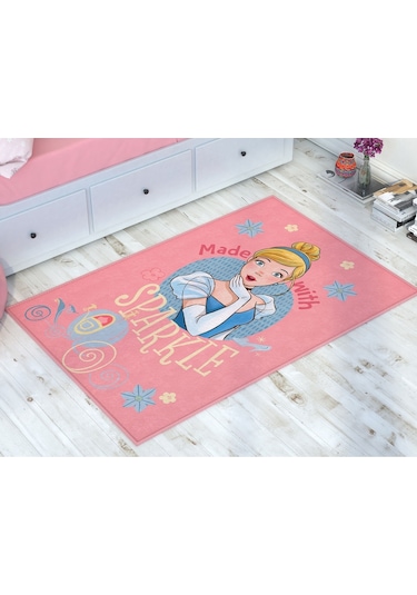 Disney Cindrella Sparkle Lisanslı Halı-Çok Renkli